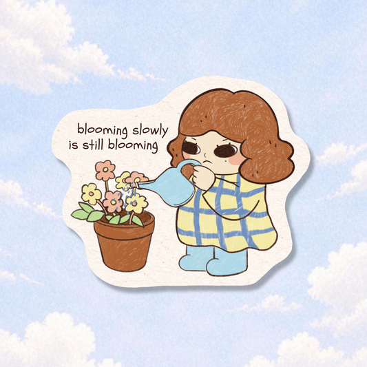 Blooming Slowly Sticker Flake